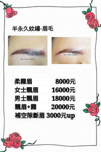 半永久紋繡~柔霧眉